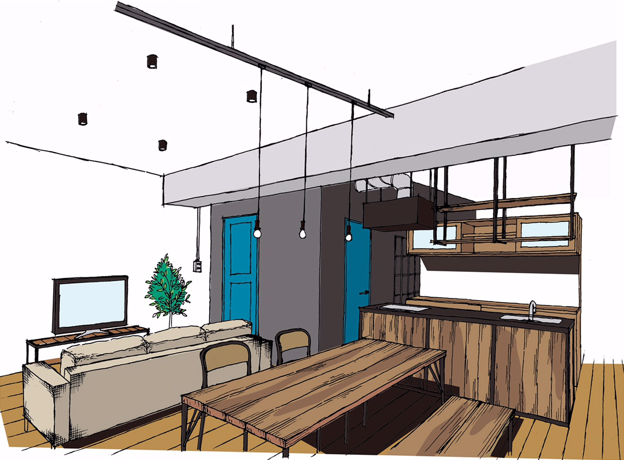 Living Dining – オリジナル建物 by Design Source - デザインソース